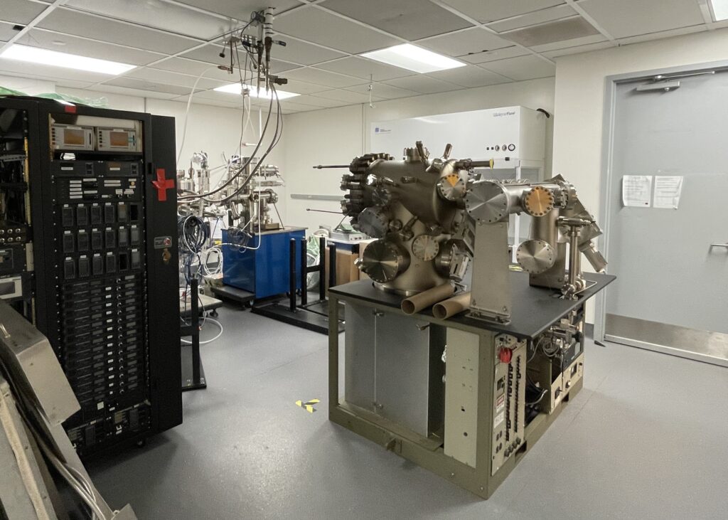 Two Gen II MBE chambers installed, with the nitride system behind