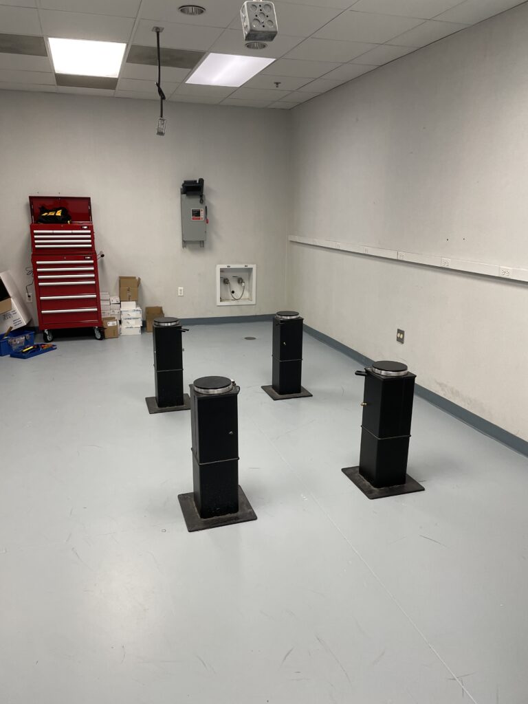 Newly installed optical table in the other characterization lab