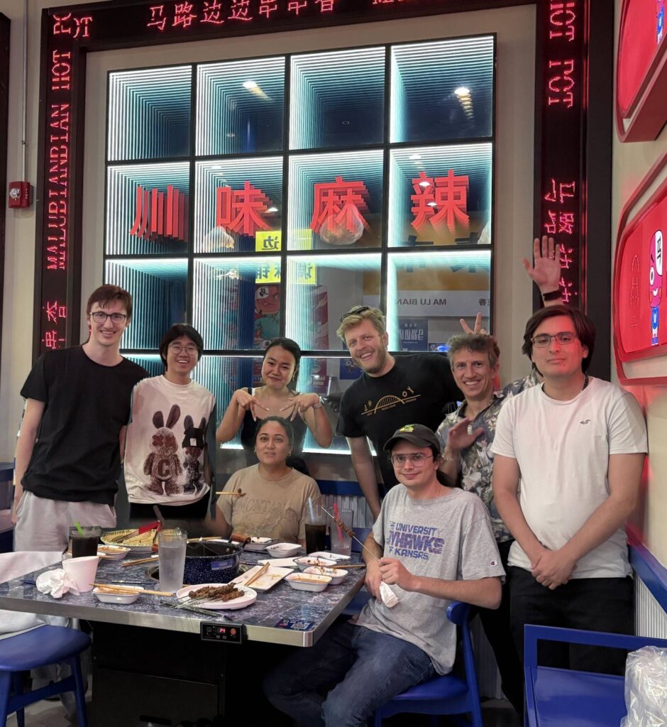 Lab group farewell hotpot dinner for a departing member