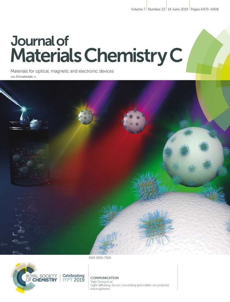 Journal of Materials Chemistry C Cover