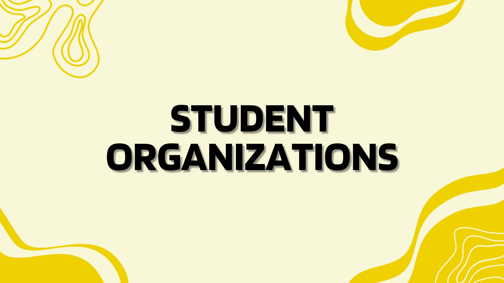 Student Organizations Flyer